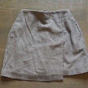 High-waist Checkered Mini Skirt